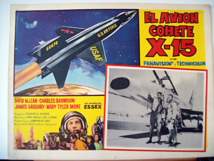 "EL AVION COHETE X15" MOVIE POSTER "X15" MOVIE POSTER