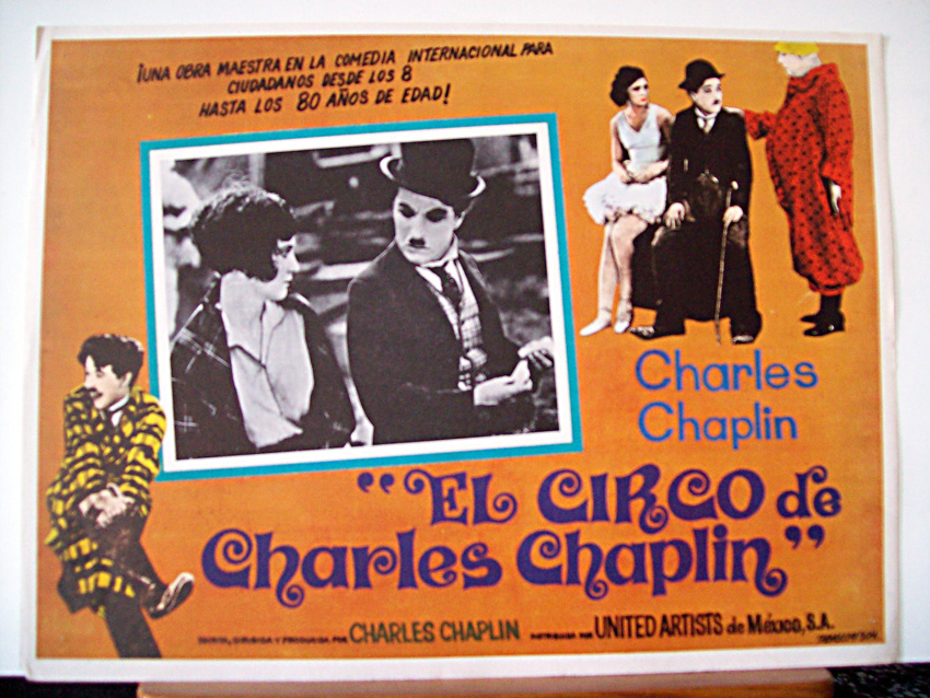 "EL CIRCO DE CHARLES CHAPLIN" MOVIE POSTER - "THE CIRCUS" MOVIE POSTER