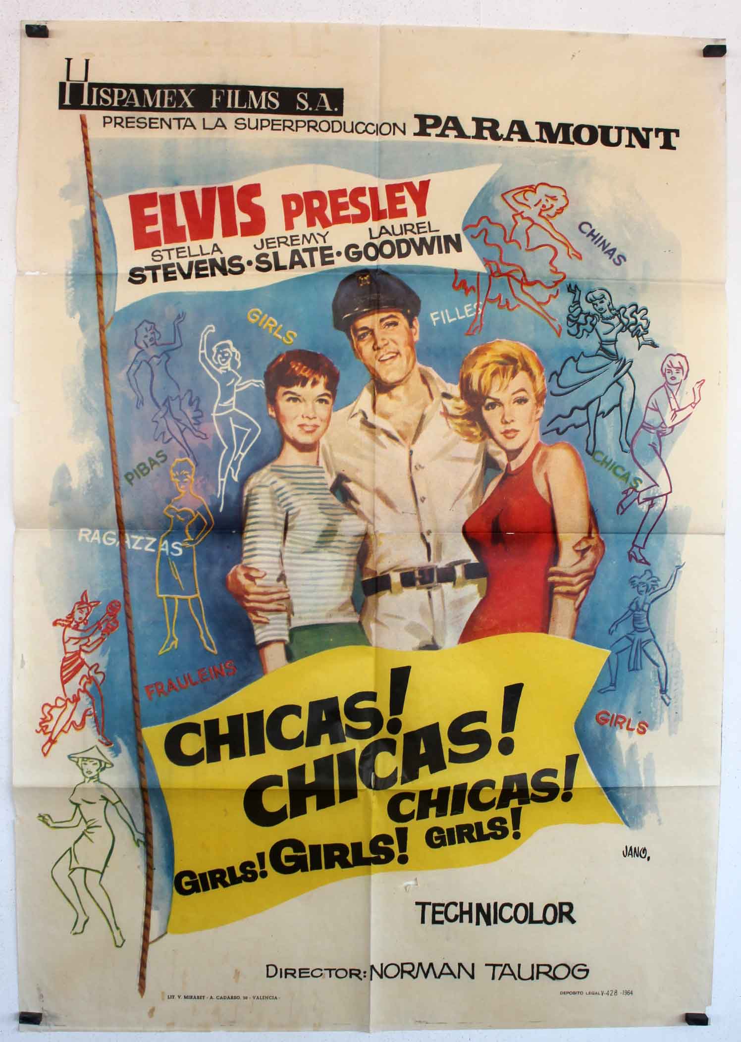 Chicas Chicas Chicas Movie Poster Girls Girls Girls Movie Poster