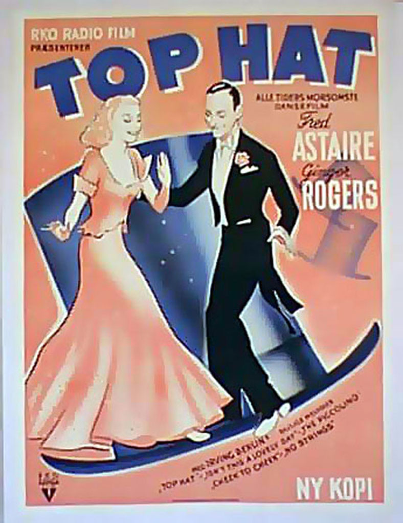 "TOP HAT" MOVIE POSTER "TOP HAT" MOVIE POSTER