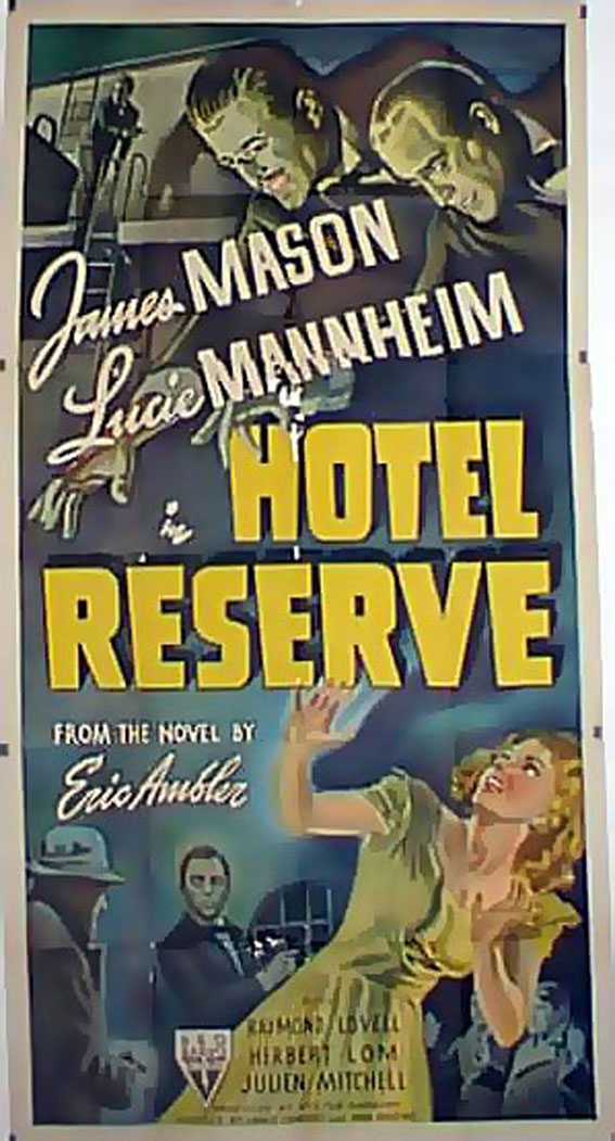 "HOTEL RESERVE" MOVIE POSTER - "HOTEL RESERVE" MOVIE POSTER