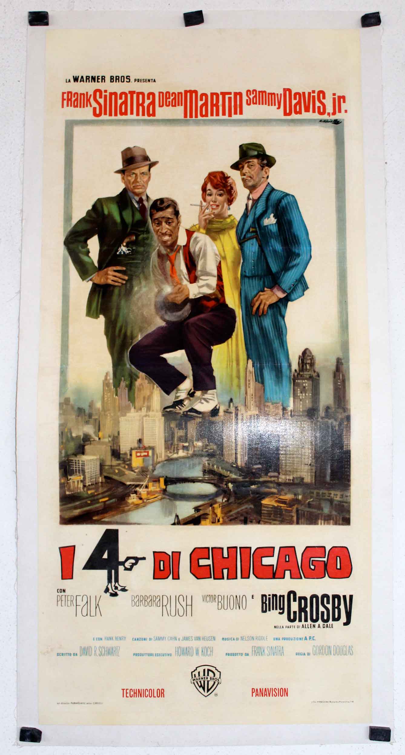 4.5 FEET ROBIN AND THE 7 HOODS 1964 Chicago ITALIAN =MOVIE POSTER 10 Sizes 17"