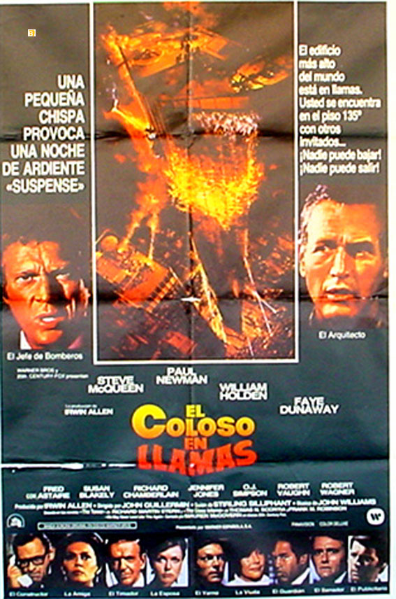 Coloso En Llamas El Movie Poster The Blazing Tower 7 Terror