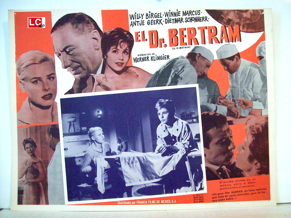 "EL DR. BERTRAM" MOVIE POSTER "EL DR. BERTRAM" MOVIE POSTER