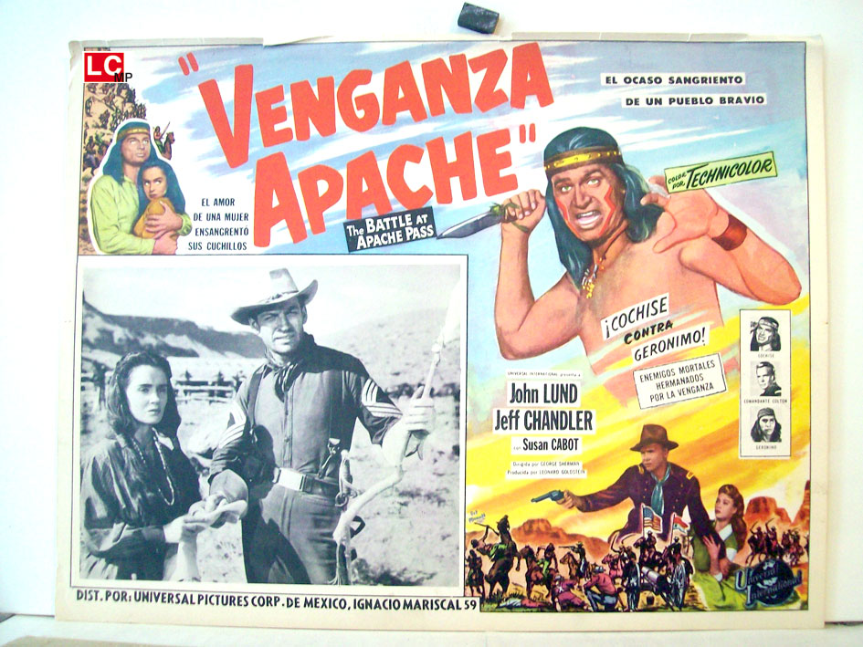 "VENGANZA APACHE " MOVIE POSTER - "THE BATTLE AT APACHE PASS" MOVIE POSTER