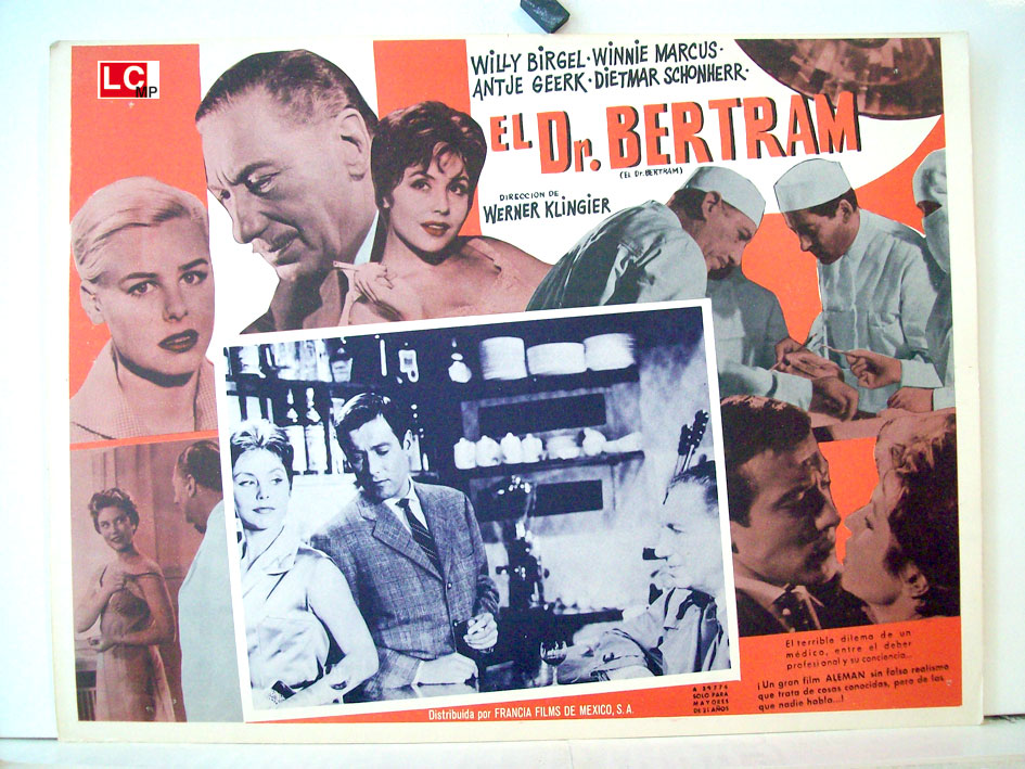 "EL DR. BERTRAM" MOVIE POSTER "EL DR. BERTRAM" MOVIE POSTER