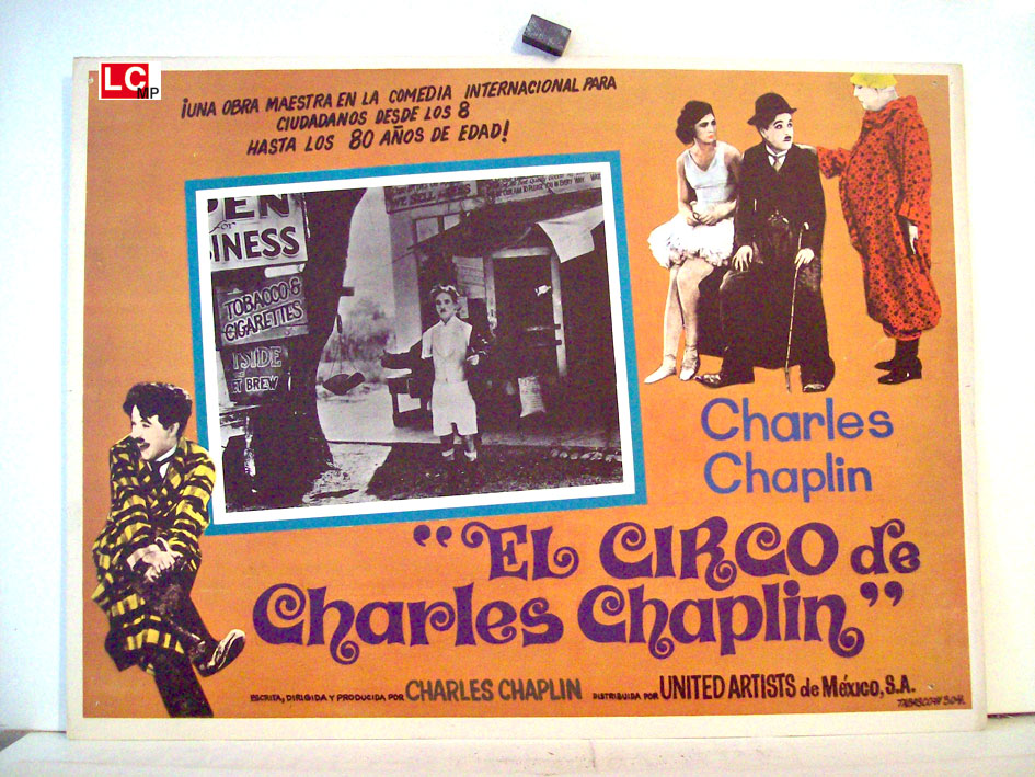 "EL CIRCO DE CHARLES CHAPLIN" MOVIE POSTER - "THE CIRCUS" MOVIE POSTER