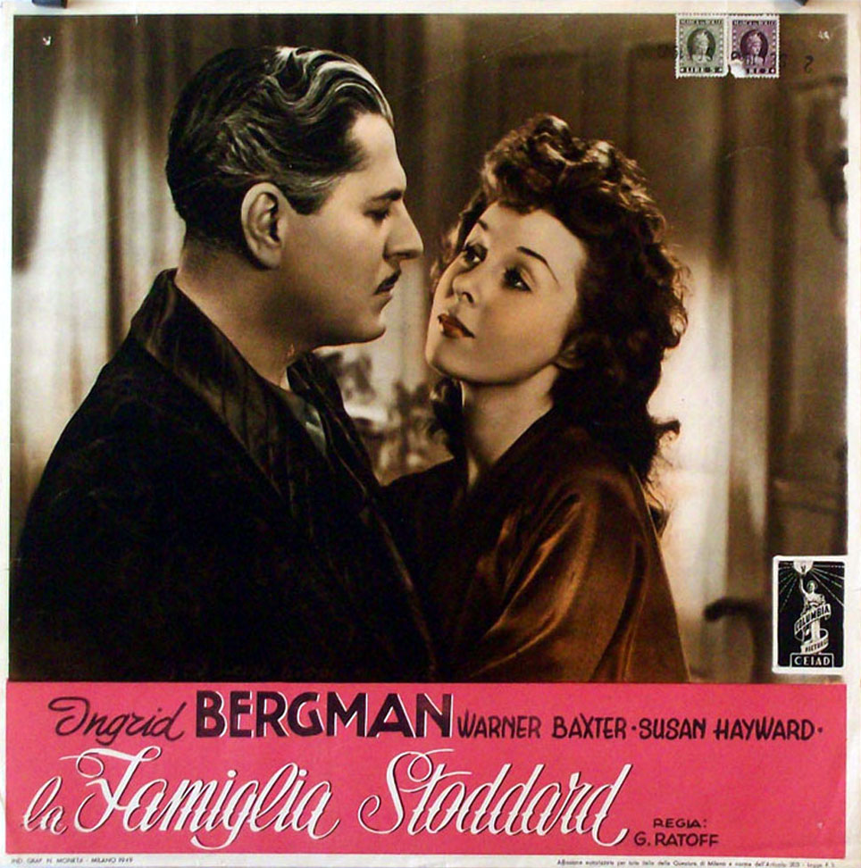 "FAMIGLIA STODDARD, LA" MOVIE POSTER "ADAM HAD FOUR SONS" MOVIE POSTER