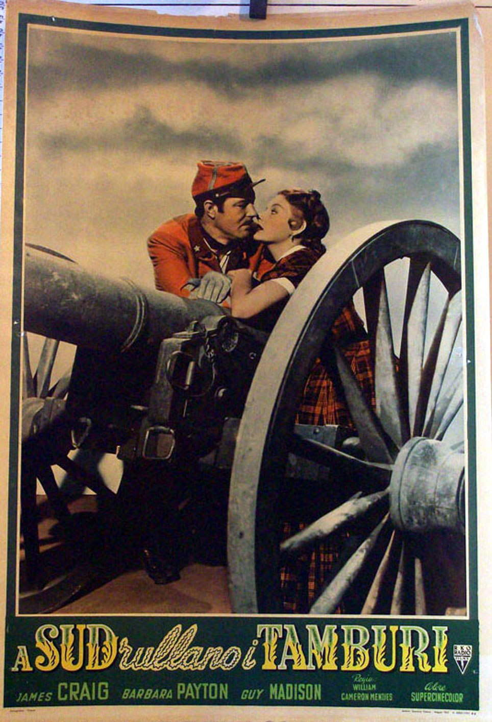 "A SUD RULLANO I TAMBURI" MOVIE POSTER "DRUMS IN THE DEEP SOUTH