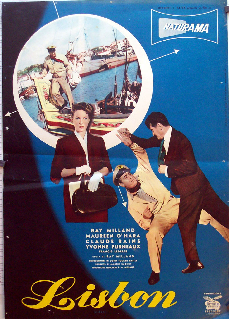 "LISBON" MOVIE POSTER "LISBOA" MOVIE POSTER