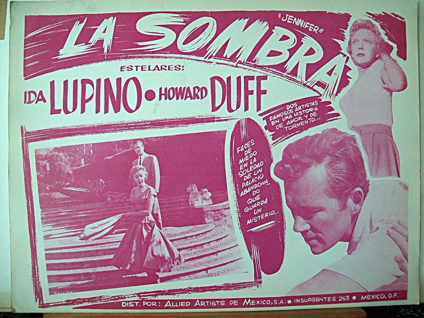 "LA SOMBRA" MOVIE POSTER "JENNIFER" MOVIE POSTER