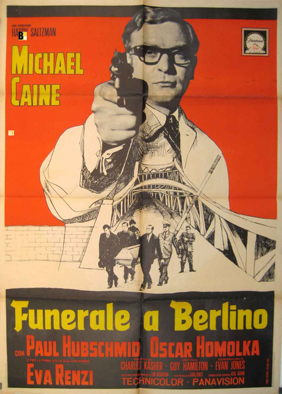 "FUNERALE A BERLINO" MOVIE POSTER "FUNERAL IN BERLIN" MOVIE POSTER