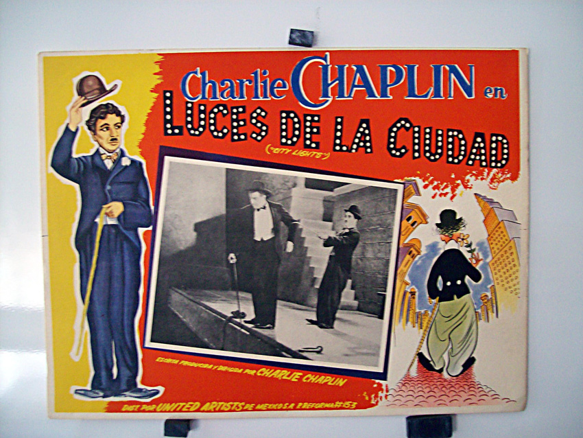 "LUCES DE LA CIUDAD" MOVIE POSTER - "CITY LIGHTS" MOVIE POSTER