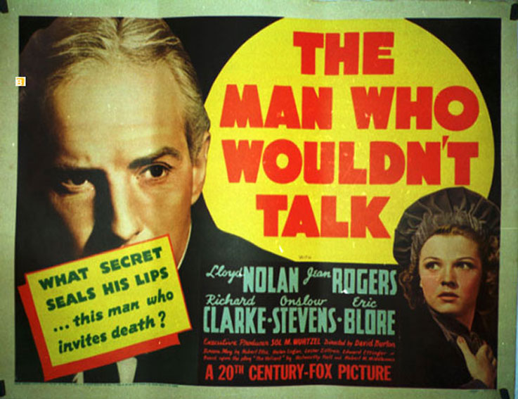 MAN WHO WOULDNT TALK, THE