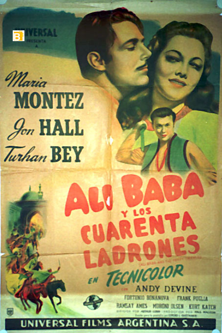 "ALI BABA Y LOS 40 LADRONES" MOVIE POSTER - "ALI BABA AND THE 40