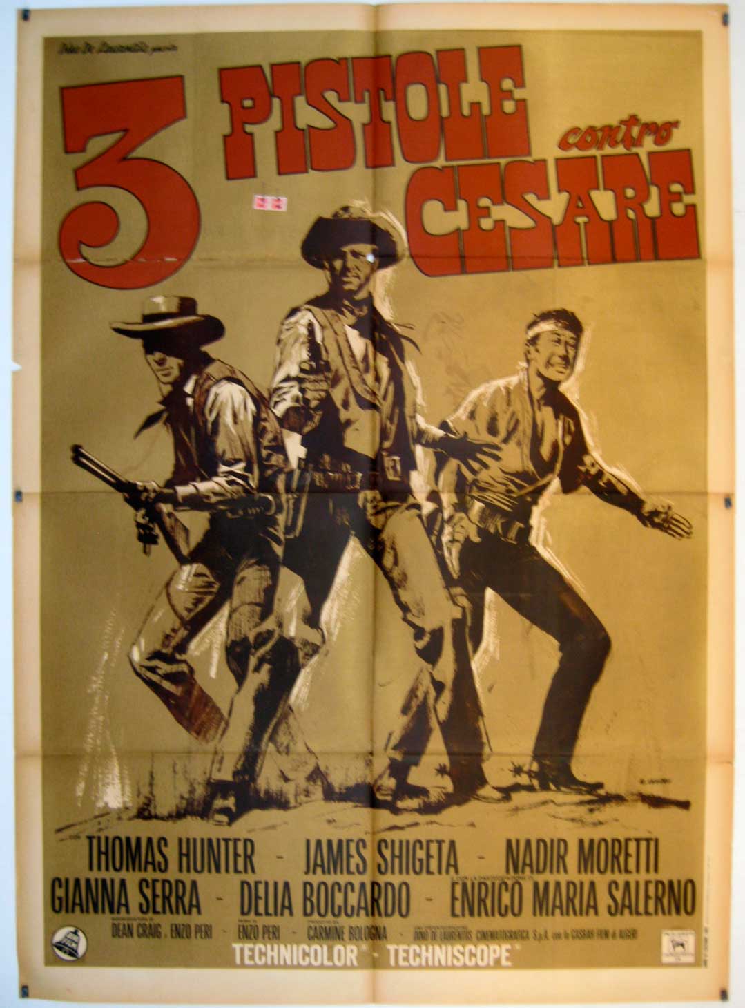 3 PISTOLE CONTRO CESARE