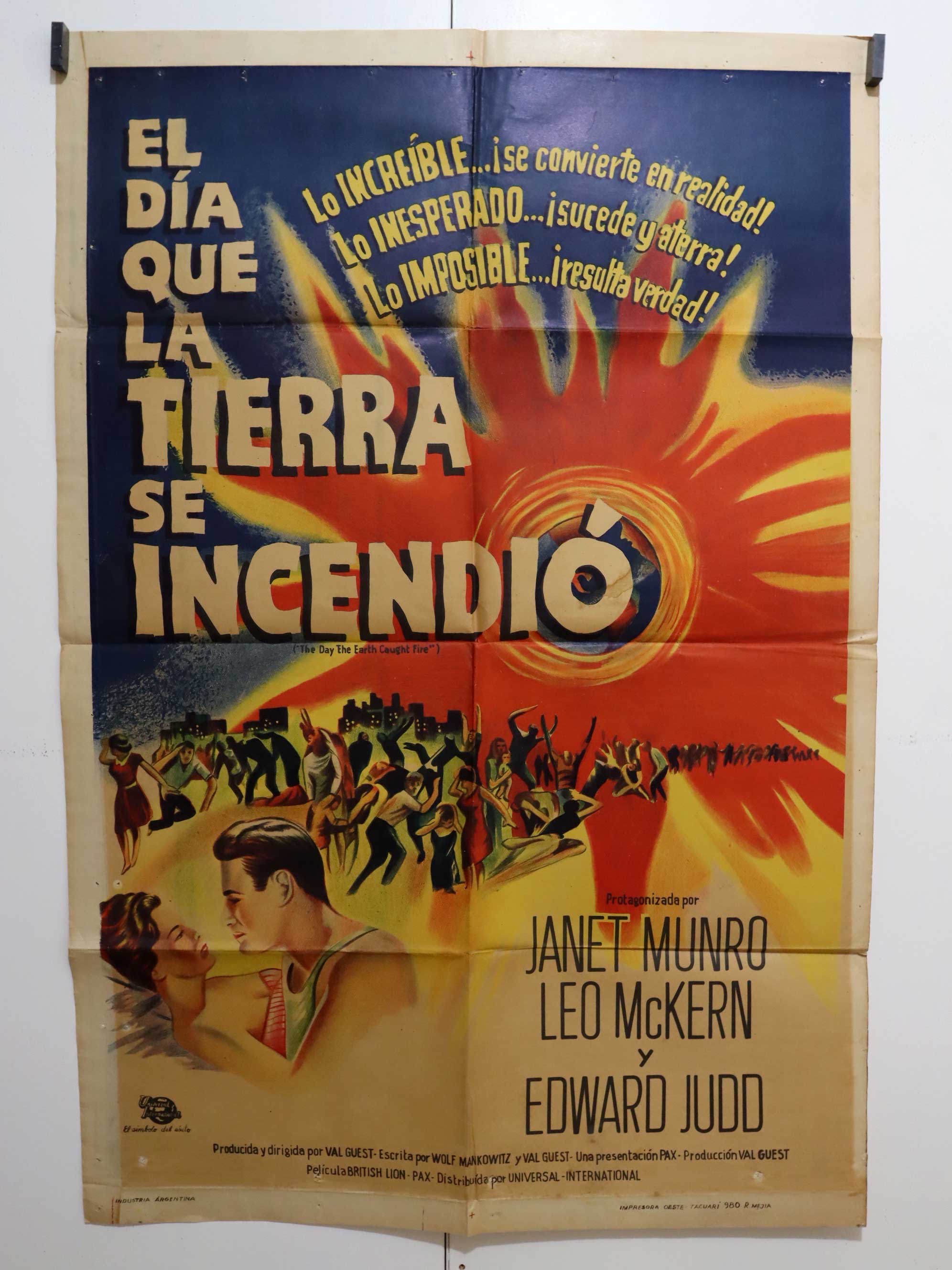 DIA QUE LA TIERRA SE INCENDIO, EL