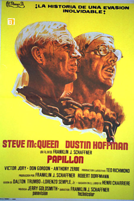 Papillon 1973 Movie Poster Glossy 240gsm Size A1 A2 A3 A4 Framed& Unframed 