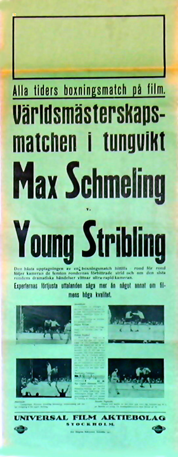 MAX SCHMELING YOUNG STRIBLING