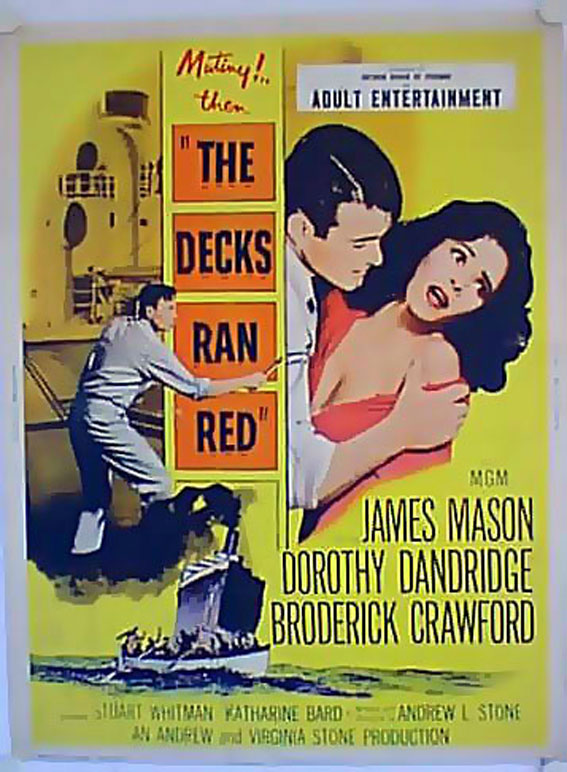 INFAMIA SUL MARE MOVIE POSTER - THE DECKS RAN RED MOVIE POSTER