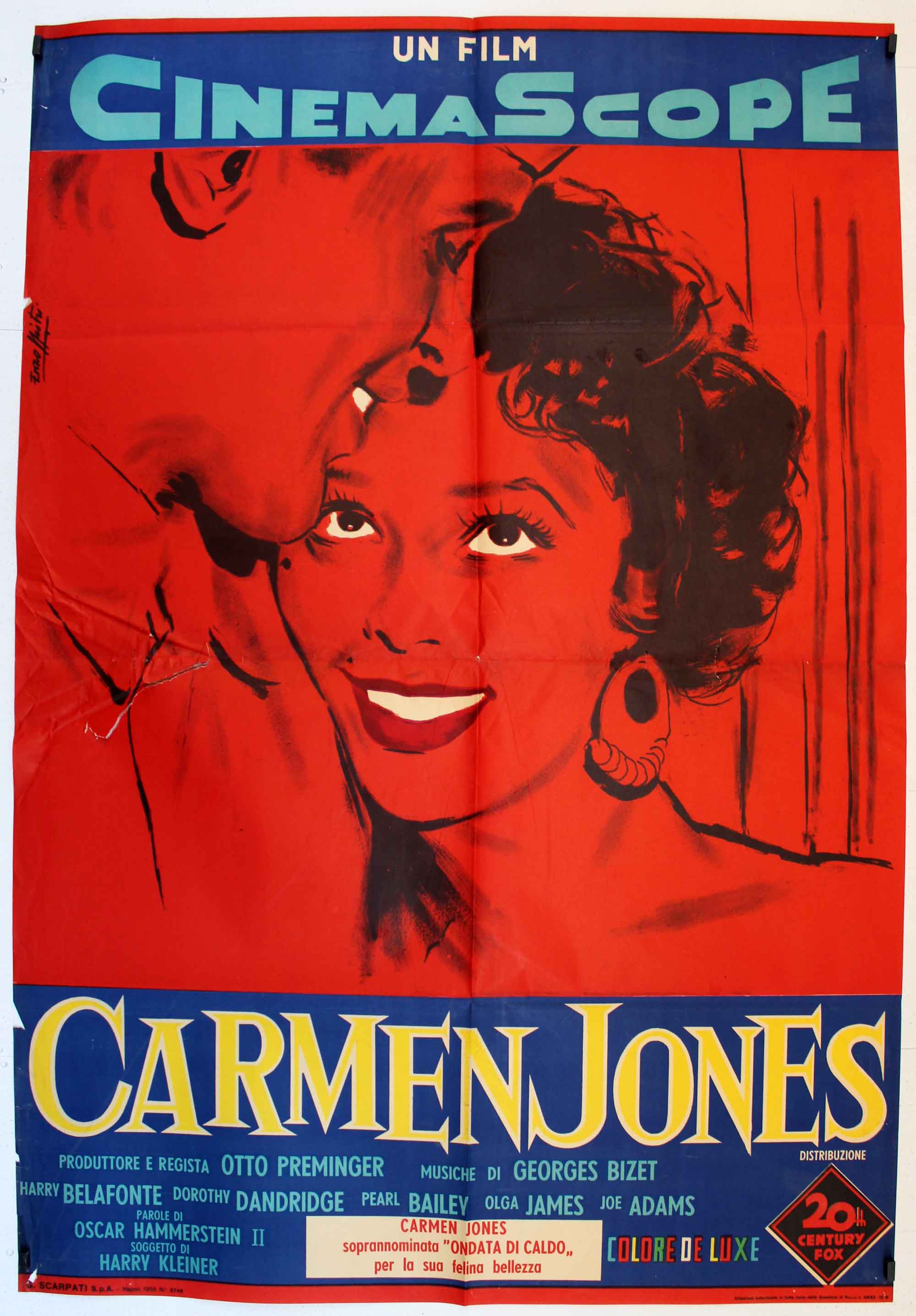 Carmen Jones Movie Poster Carmen Jones Movie Poster