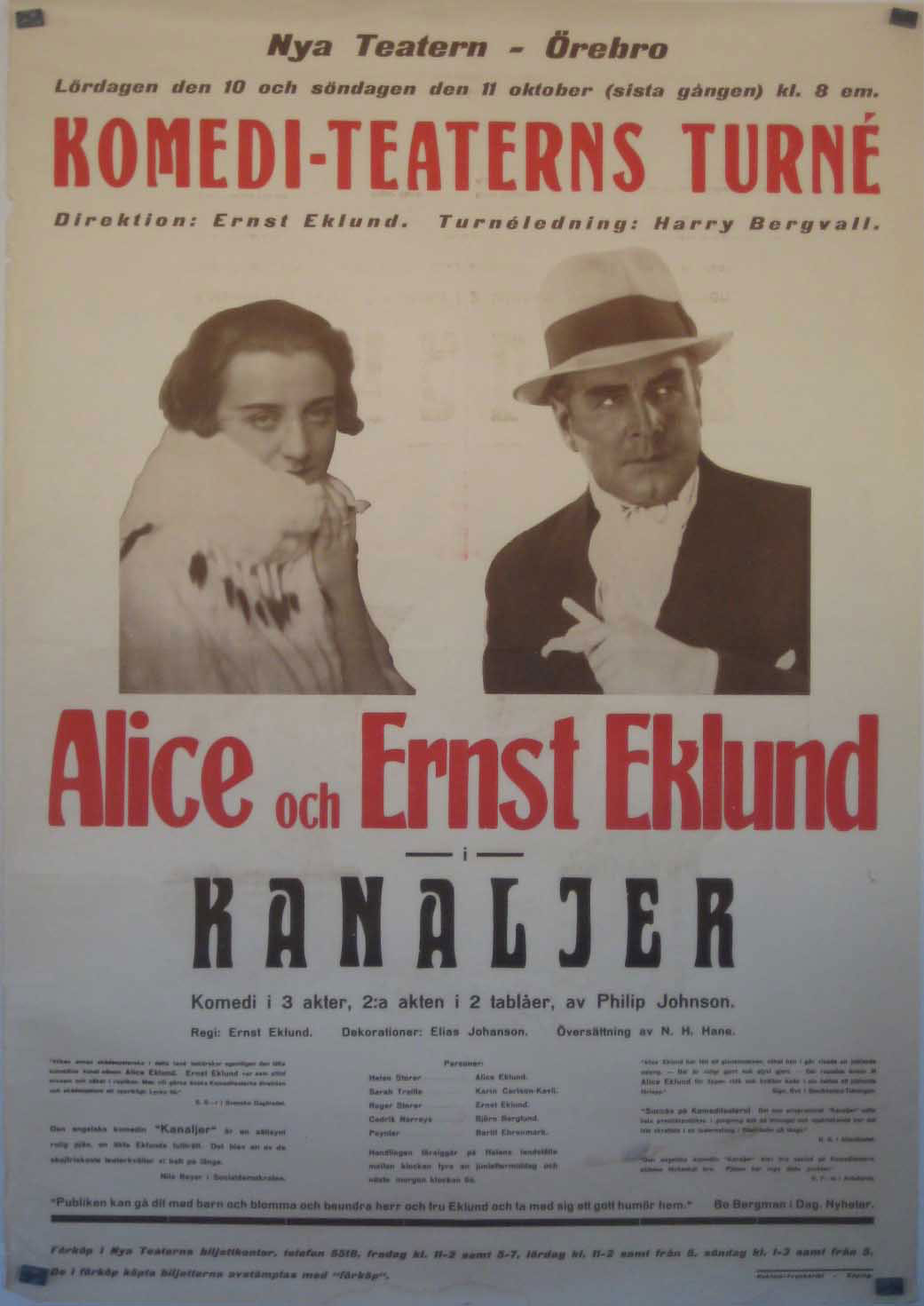 ALICE OCH ERNST EKLUND KANALJER