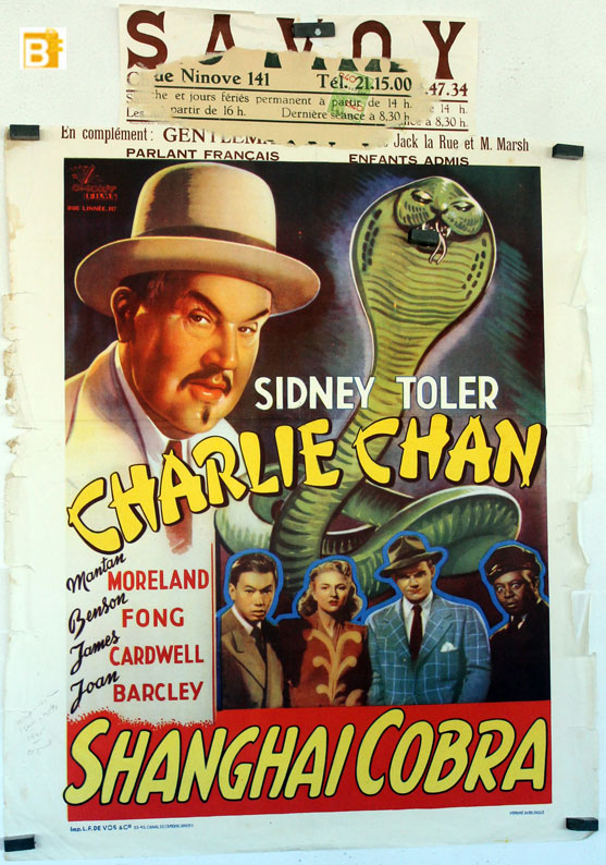 Charlie Chan in Shanghai Poster//Charlie Chan in Shanghai Movie Poster//Movie Po 