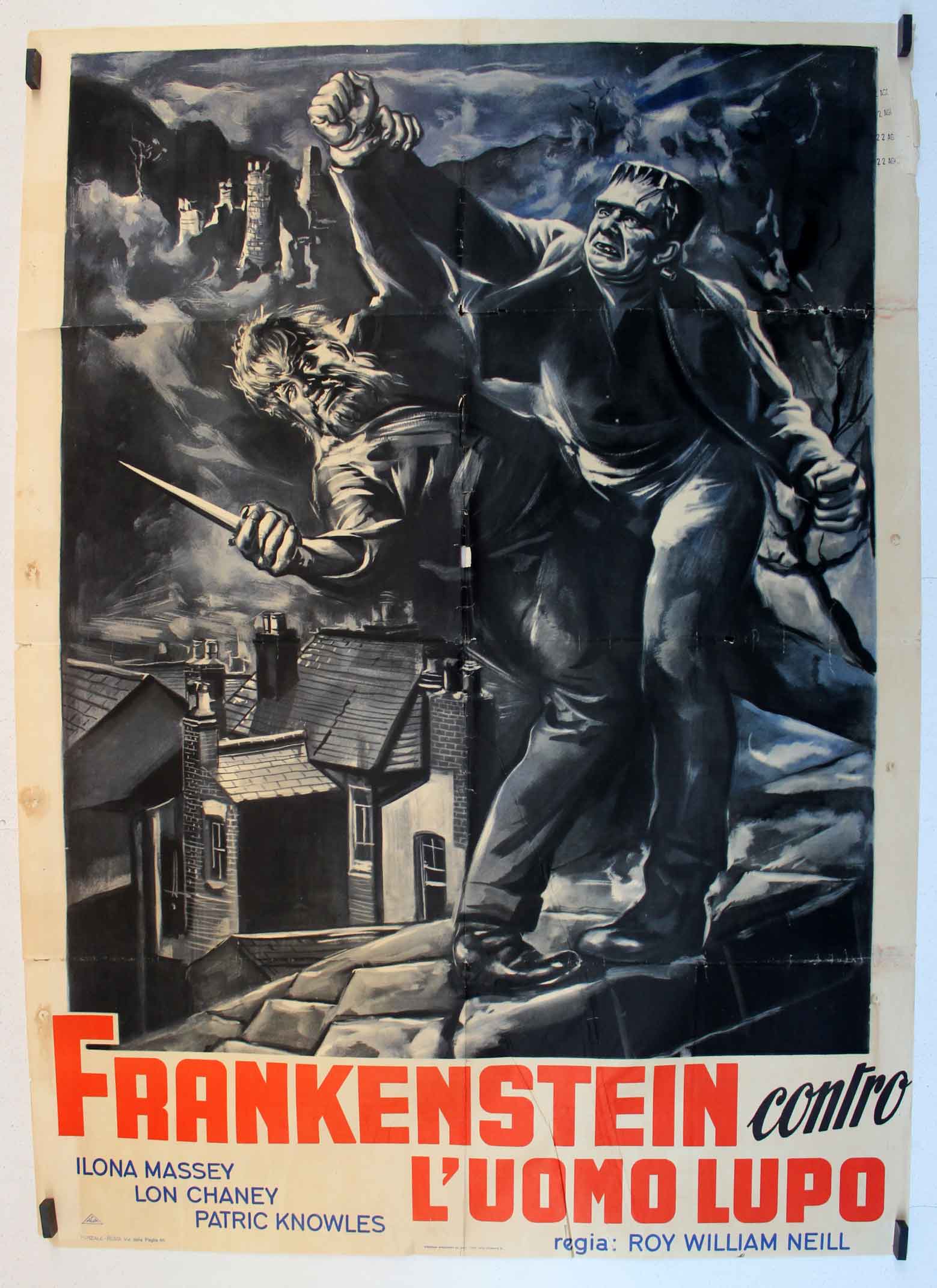 FRANKENSTEIN CONTRO LUOMO LUPO