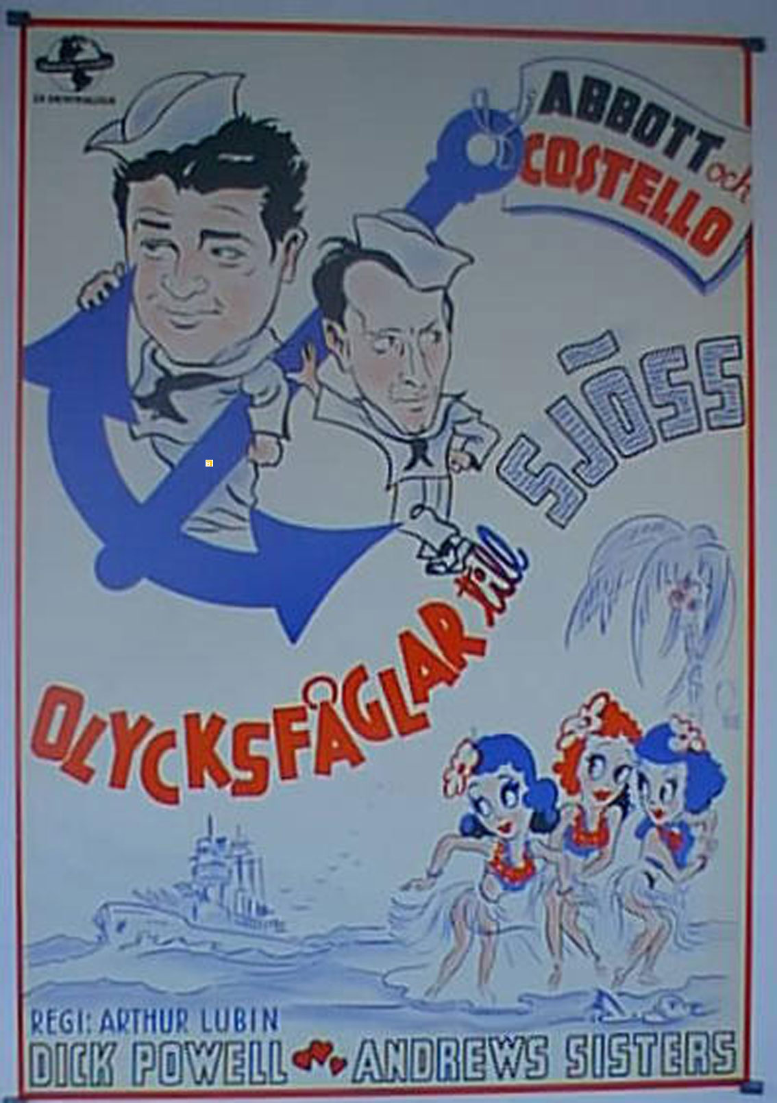 OLICKSFAGLAR TILL SJOSS