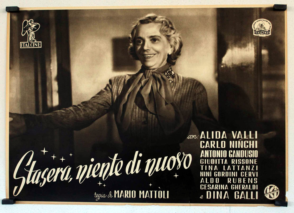 STASERA, NIENTE DI NUOVO