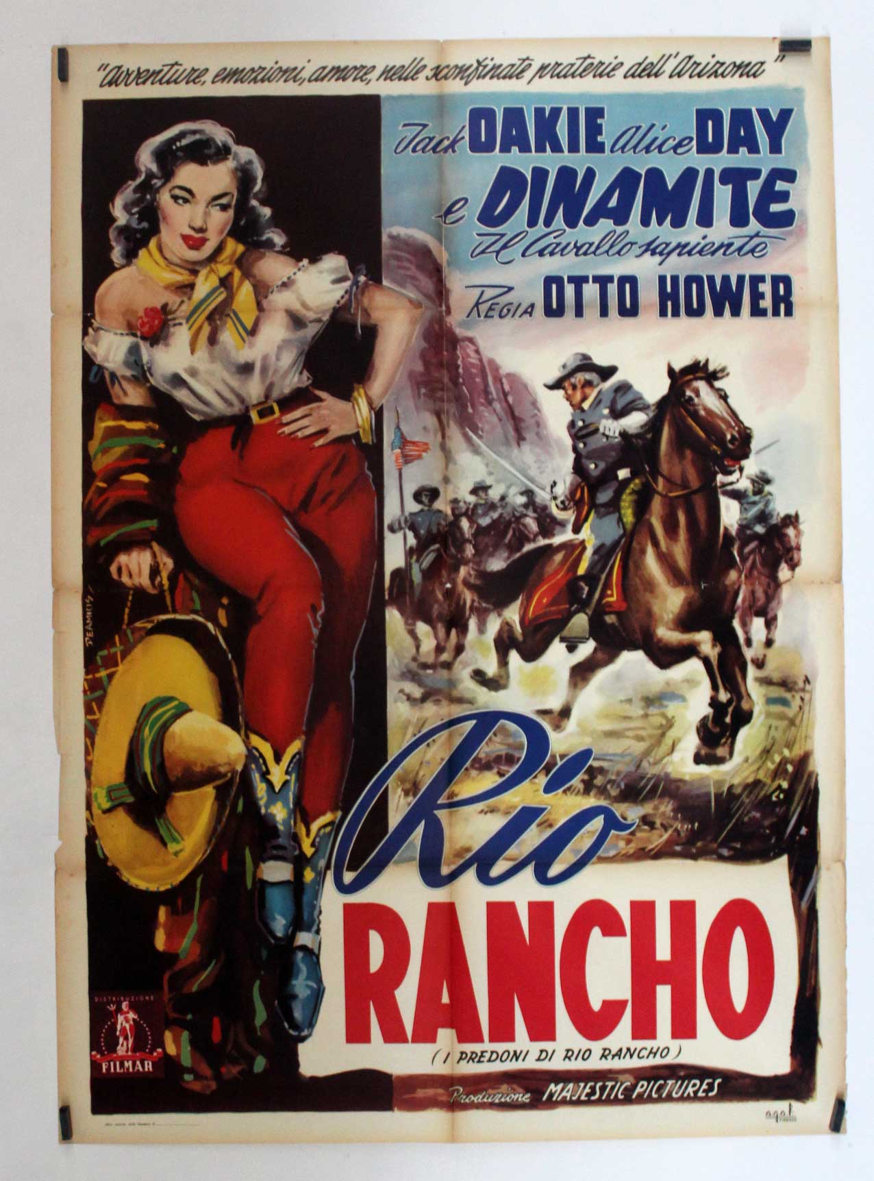 "RIO RANCHO" MOVIE POSTER "GOLD " MOVIE POSTER