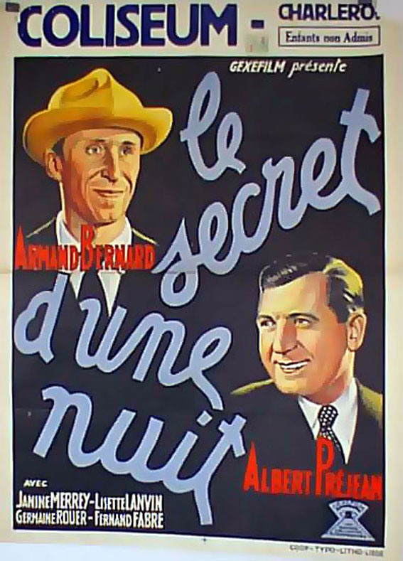 SECRET D�UNE NUIT , LE