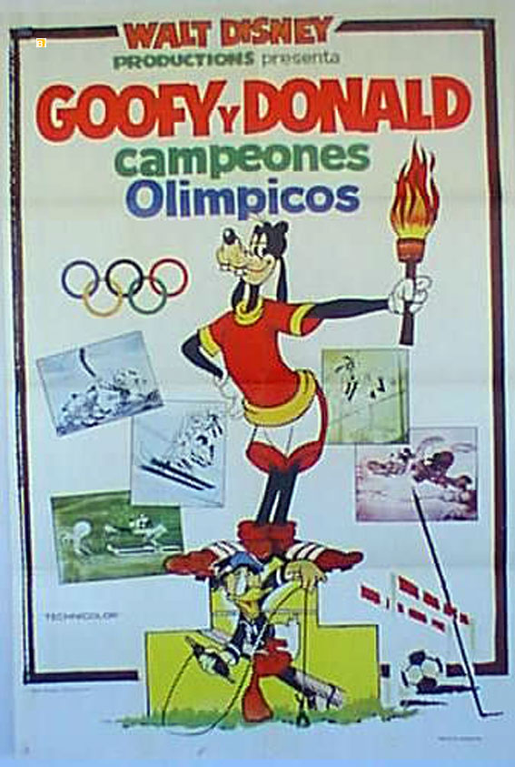 GOOFY Y DONALD CAMPEONES OLIMPICOS