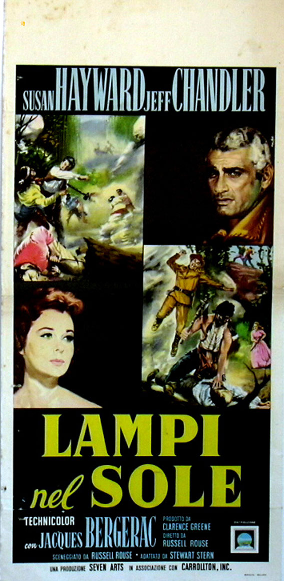 LAMPI NEL SOLE" MOVIE POSTER - "THUNDER IN THE SUN" MOVIE POSTER