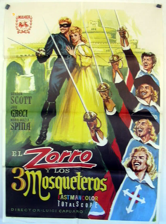 EL ZORRO Y LOS 3 MOSQUETEROS