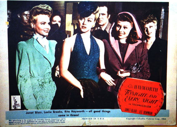 TONIGHT AND EVERY NIGHT