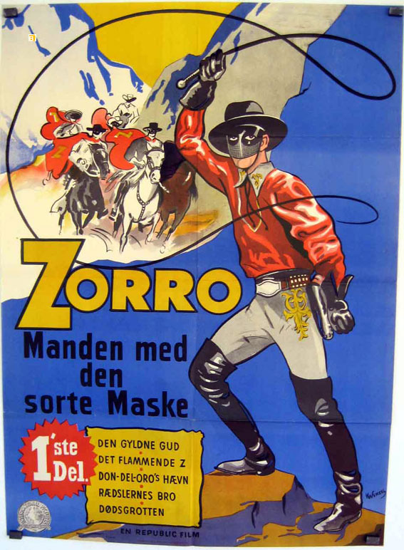 ZORRO MANDEN MED DEN SORTE MASKE