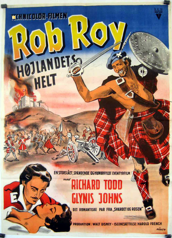 The Highland Rogue," 1953 PUBLICITY PHOTO Glynis Johns in the movie "Rob Roy 