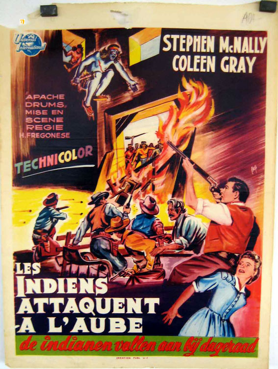 INDIENS ATTAQUENT A L AUBE, LES