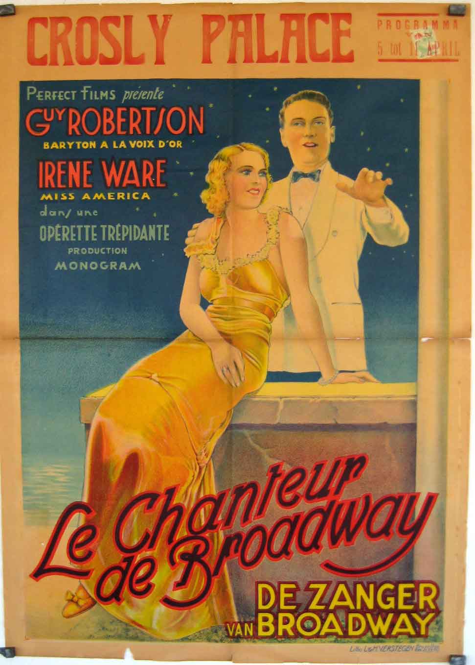 LE CHANTEUR DE BROADWAY