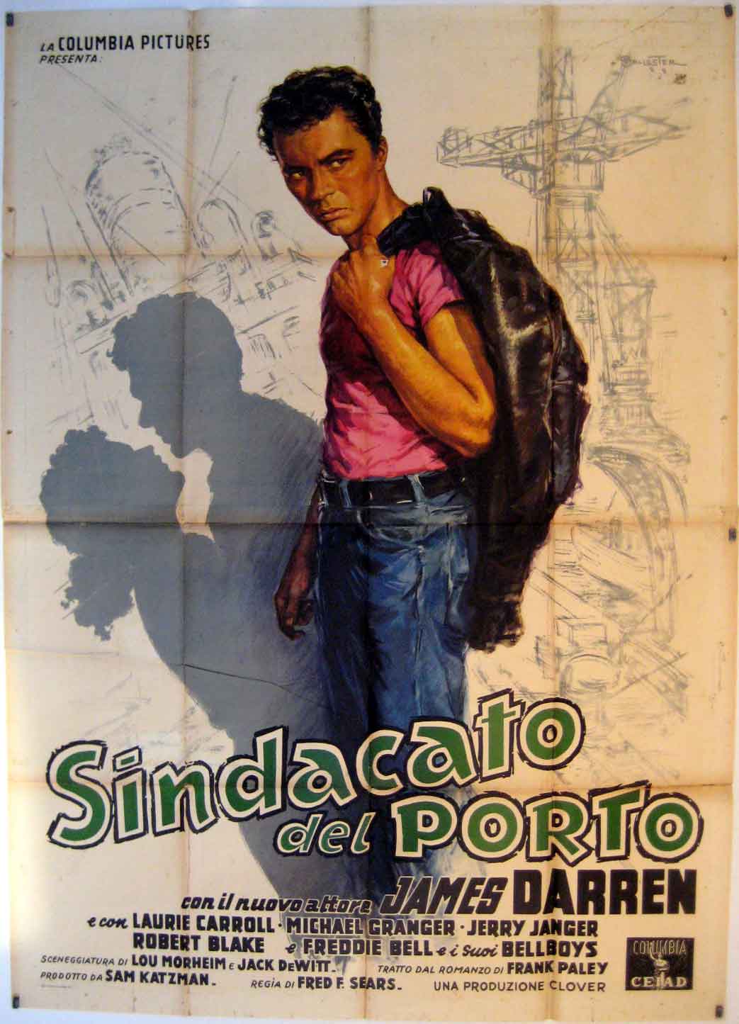 "SINDACATO DEL PORTO" MOVIE POSTER "RUMBLE OF THE DOCK" MOVIE POSTER