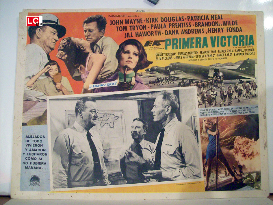 "PRIMERA VICTORIA" MOVIE POSTER "IN HARM'S WAY" MOVIE POSTER