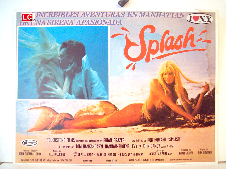 "SPLASH" MOVIE POSTER "SPLASH" MOVIE POSTER
