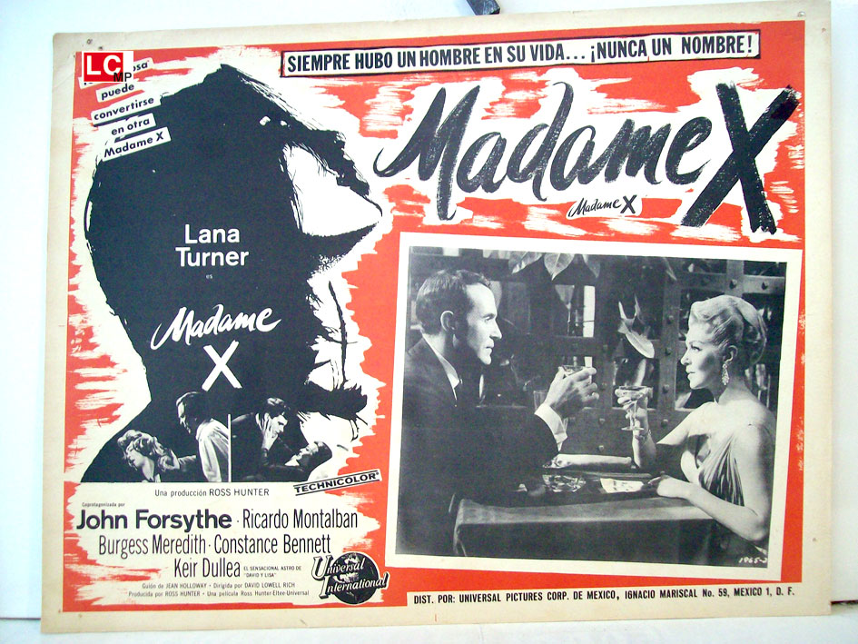 "MADAME X" MOVIE POSTER - "MADAME X" MOVIE POSTER