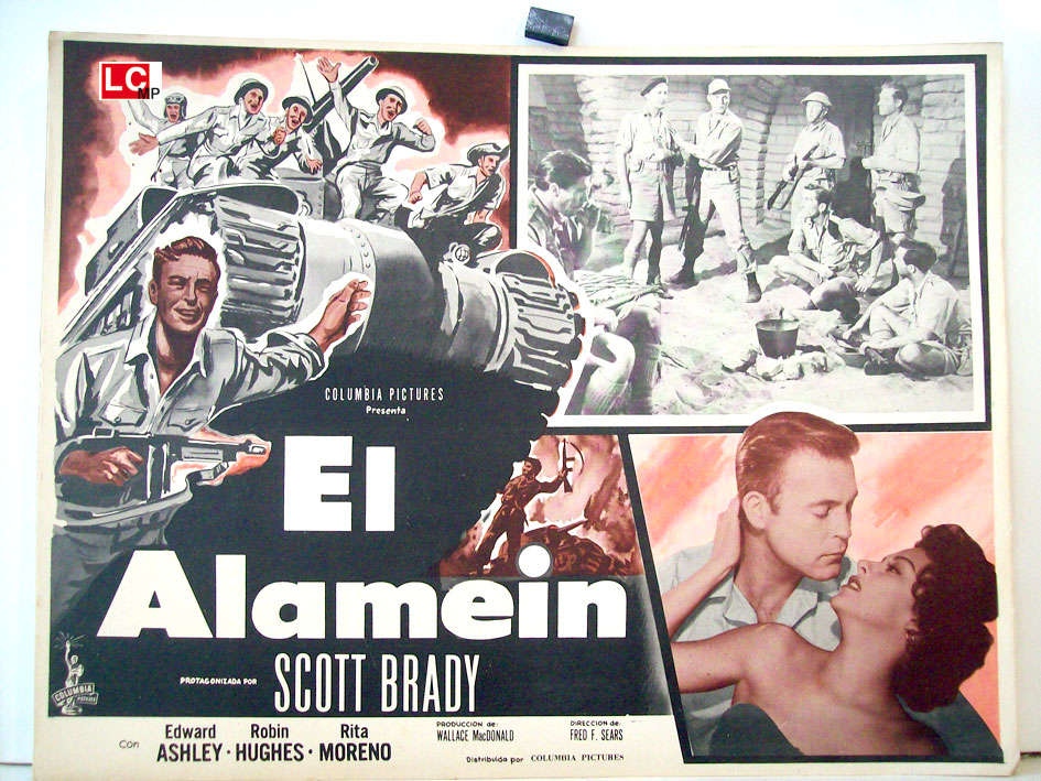 "LA BATALLA DE EL ALAMEIN" MOVIE POSTER - "LA BATTAGLIA DI EL ALAMEIN