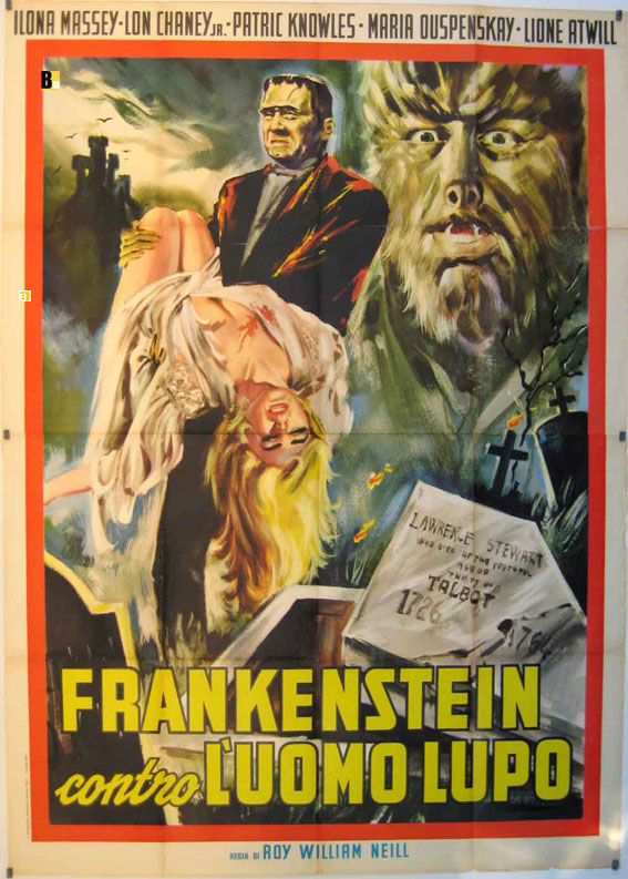 FRANKENSTEIN CONTRO LUOMO LUPO
