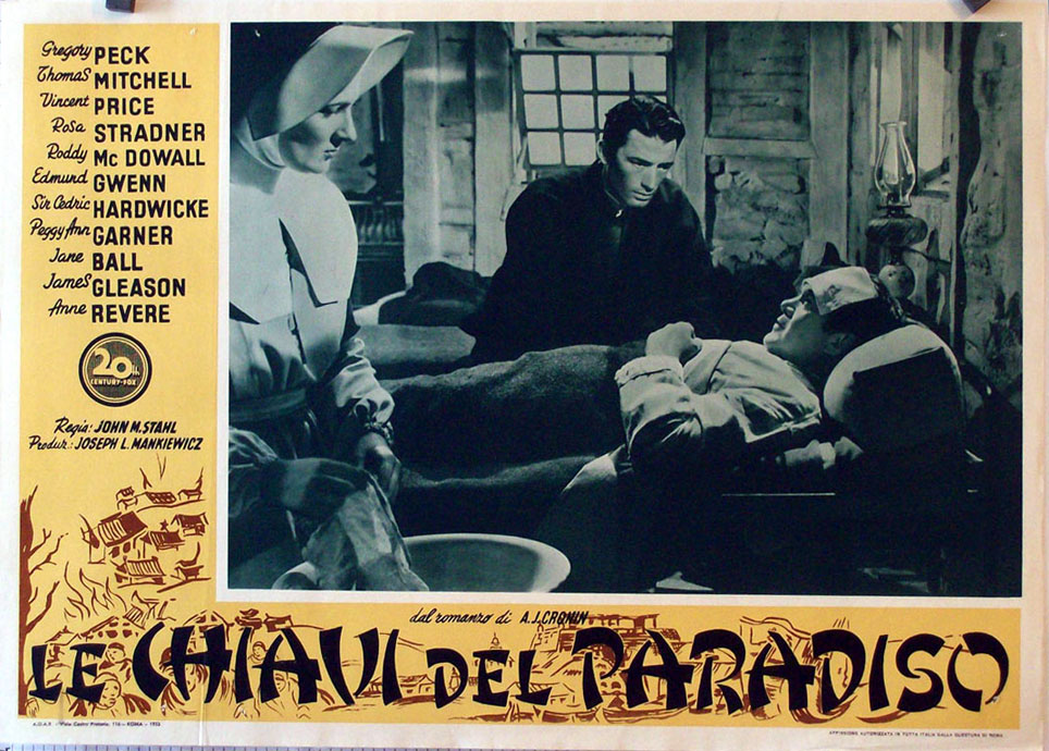  LE CHIAVI DEL PARADISO MOVIE POSTER THE KEY OF THE KINGDOM MOVIE 