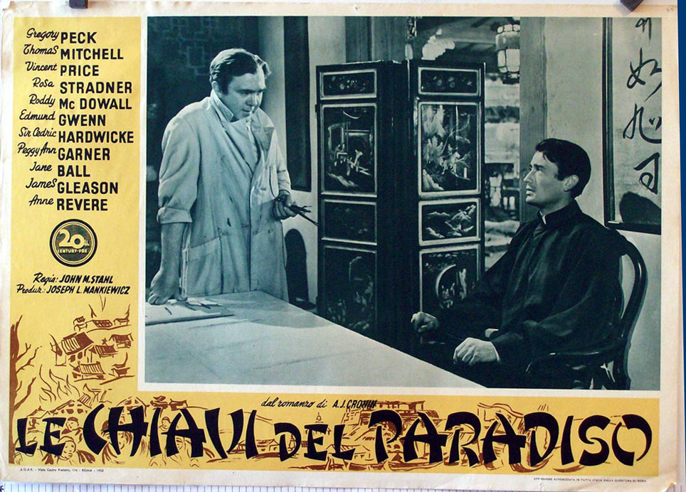  LE CHIAVI DEL PARADISO MOVIE POSTER THE KEY OF THE KINGDOM MOVIE 
