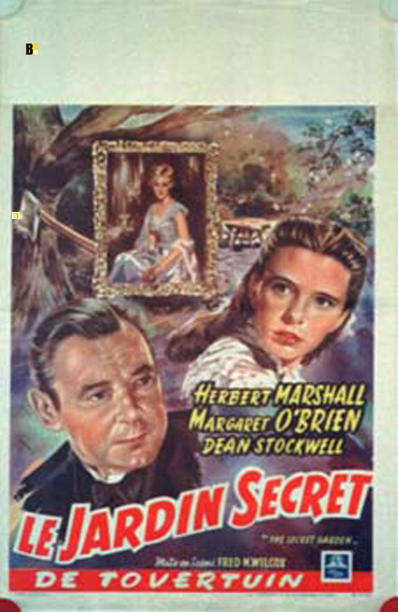 "JARDIN SECRET, LE" MOVIE POSTER - "THE SECRET GARDEN" MOVIE POSTER
