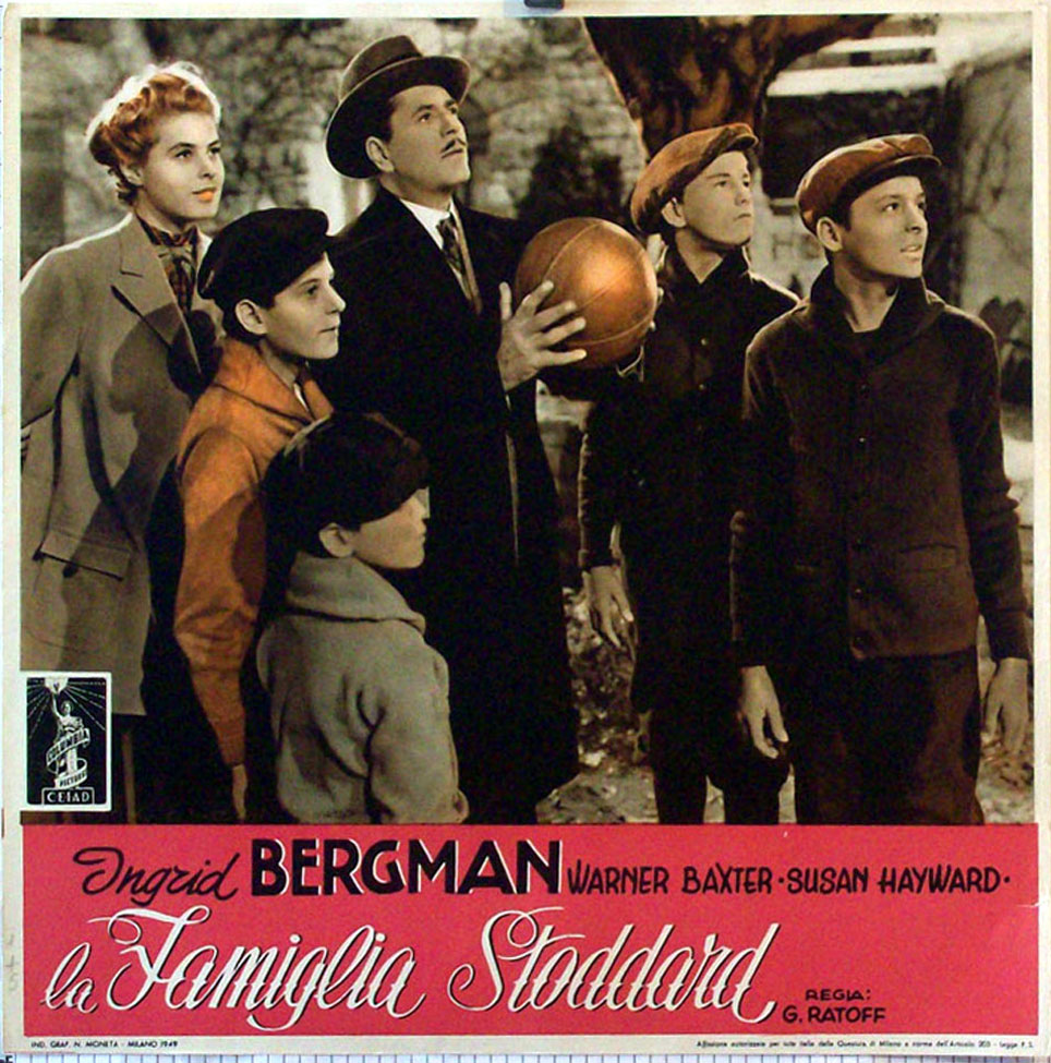 "LA FAMIGLIA STODDARD" MOVIE POSTER "ADAM HAD FOUR SONS" MOVIE POSTER